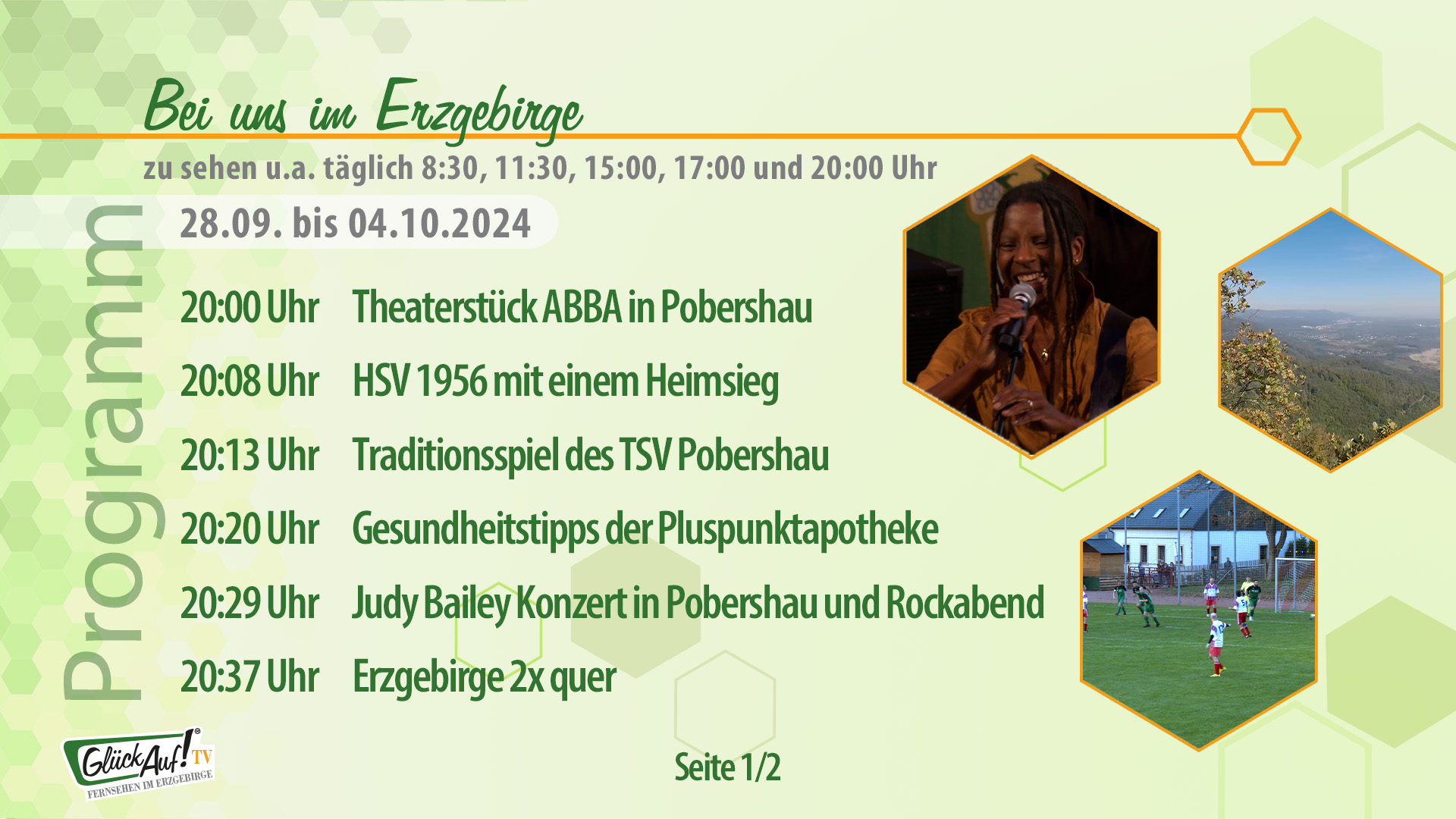 Bei uns im Erzgebirge für die Woche vom 28.09. bis 04.10.2024 Bei uns im Erzgebirge für die Woche vom 28.09. bis 04.10.2024