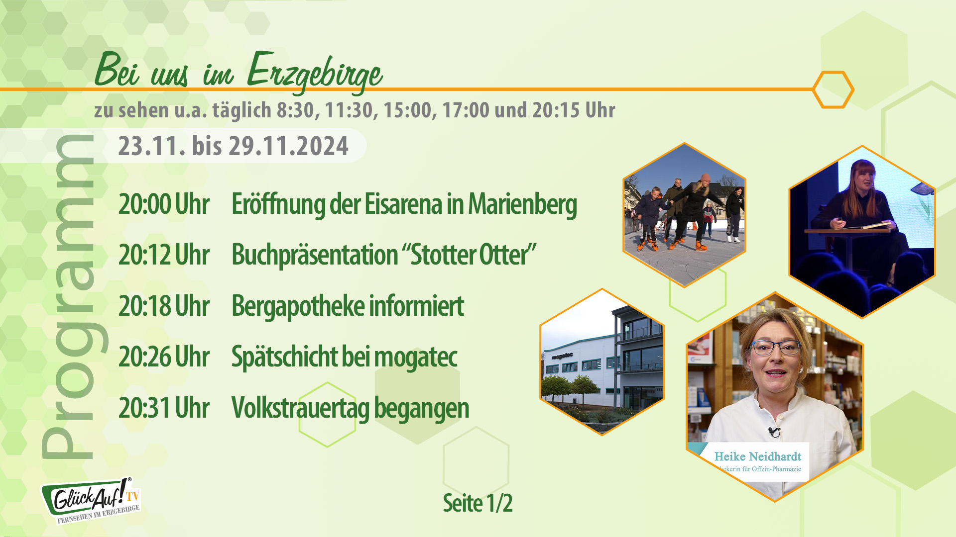 Bei uns im Erzgebirge für die Woche vom 23.11. bis 29.11.2024