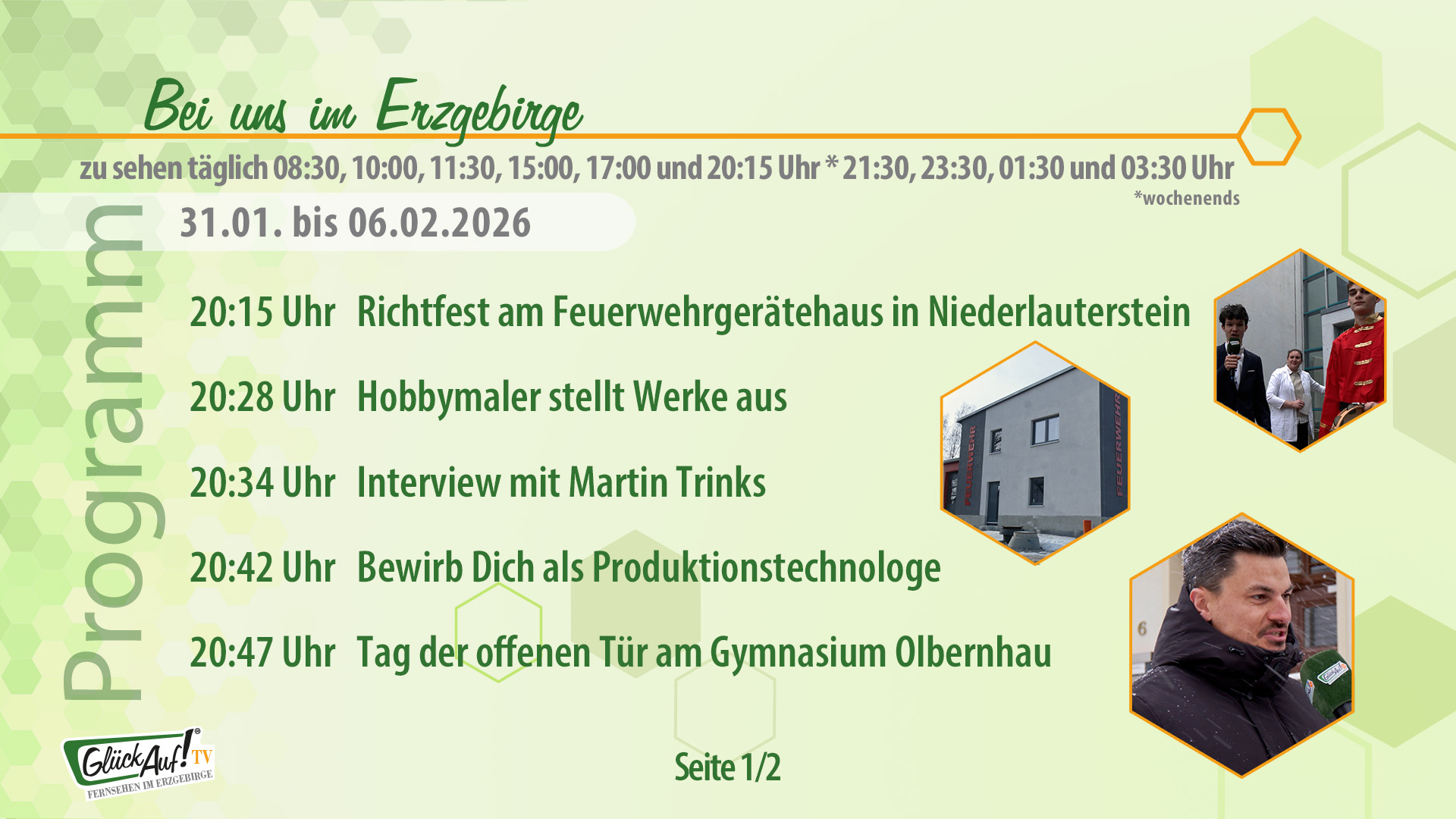 Bei uns im Erzgebirge für die Woche vom 31.01.2026 bis 06.02.2026 Bei uns im Erzgebirge für die Woche vom 31.01.2026 bis 06.02.2026