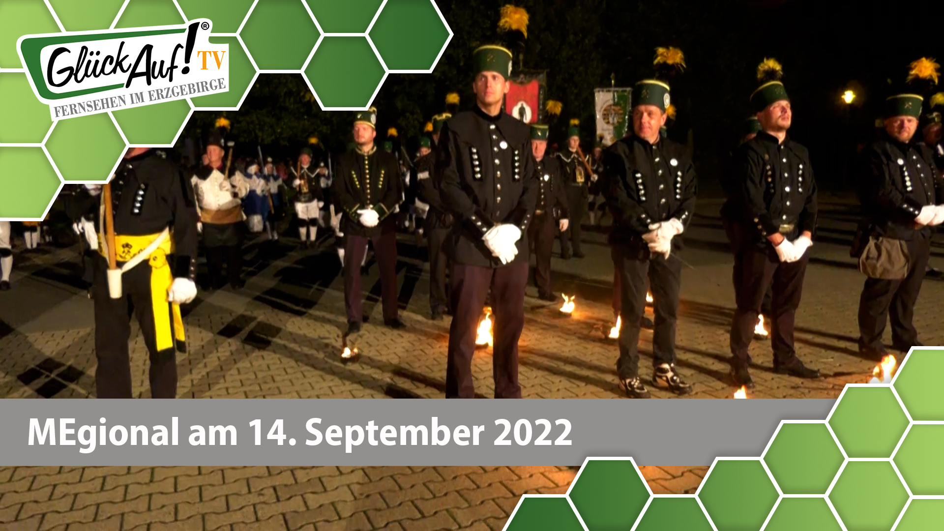 MEgional am 14. September 2022 - mit dem Großen Bergmännischen Zapfenstreich in Olbernhau