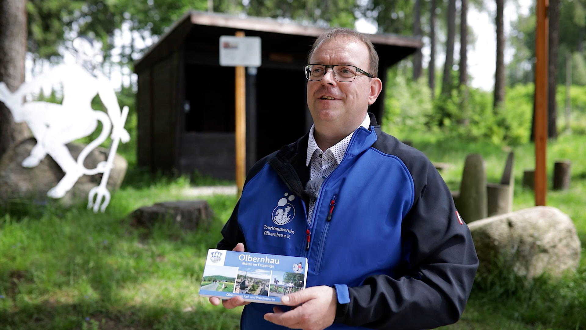 MEgional am 24. Juni 2021 mit einer neuen Beschilderung für Olbernhauer Wanderwege
