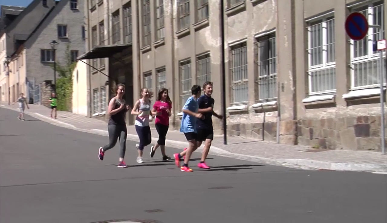 Benefizlauf am Gymnasium Marienberg