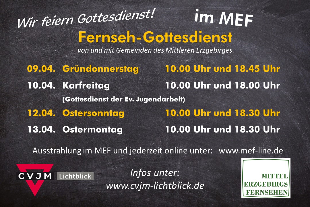 Die MEF Fernseh-Gottesdienste Ostern 2020