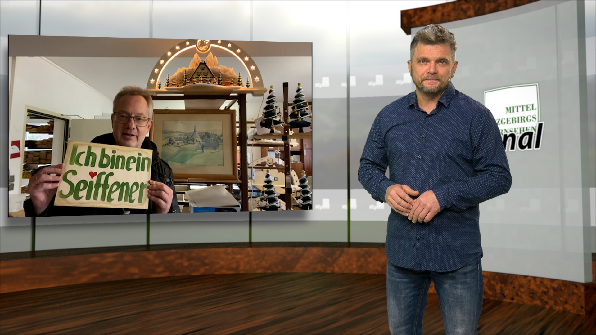 MEgional am 8. Dezember mit einer Kampagne für Seiffen