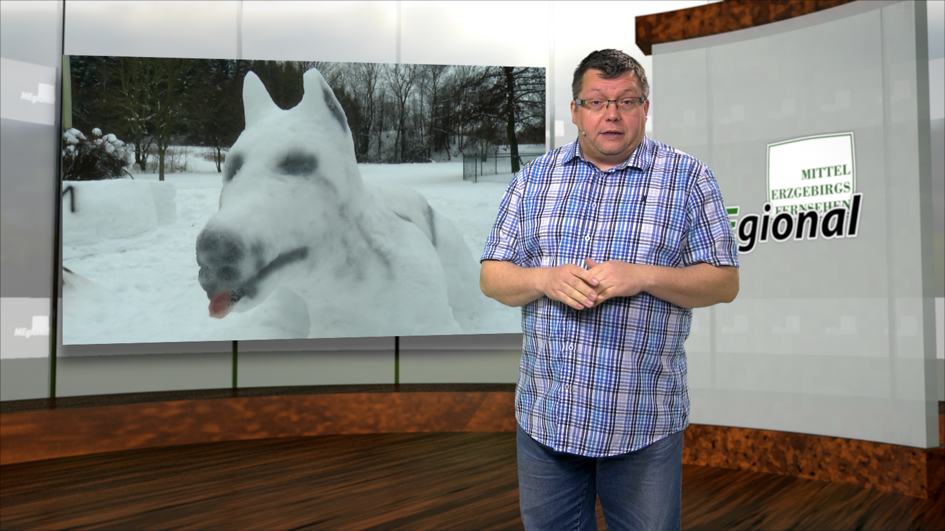 MEgional am 29. Januar mit Schneeskulpturen in Marienberg-Dörfel