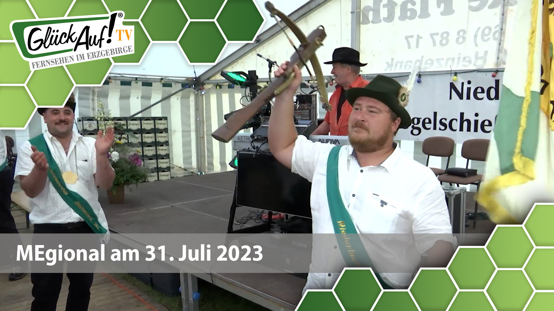 MEgional am 31. Juli 2023 mit dem neuen Schützenkönig in Niederlauterstein