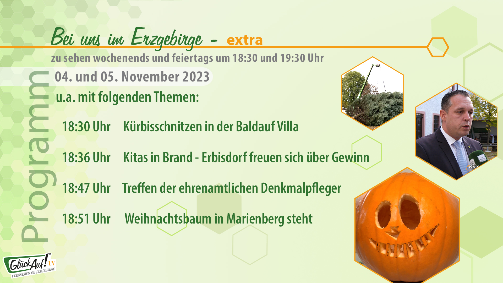 Bei uns im Erzgebirge - extra für das Wochenende der 44. Kalenderwoche 2023