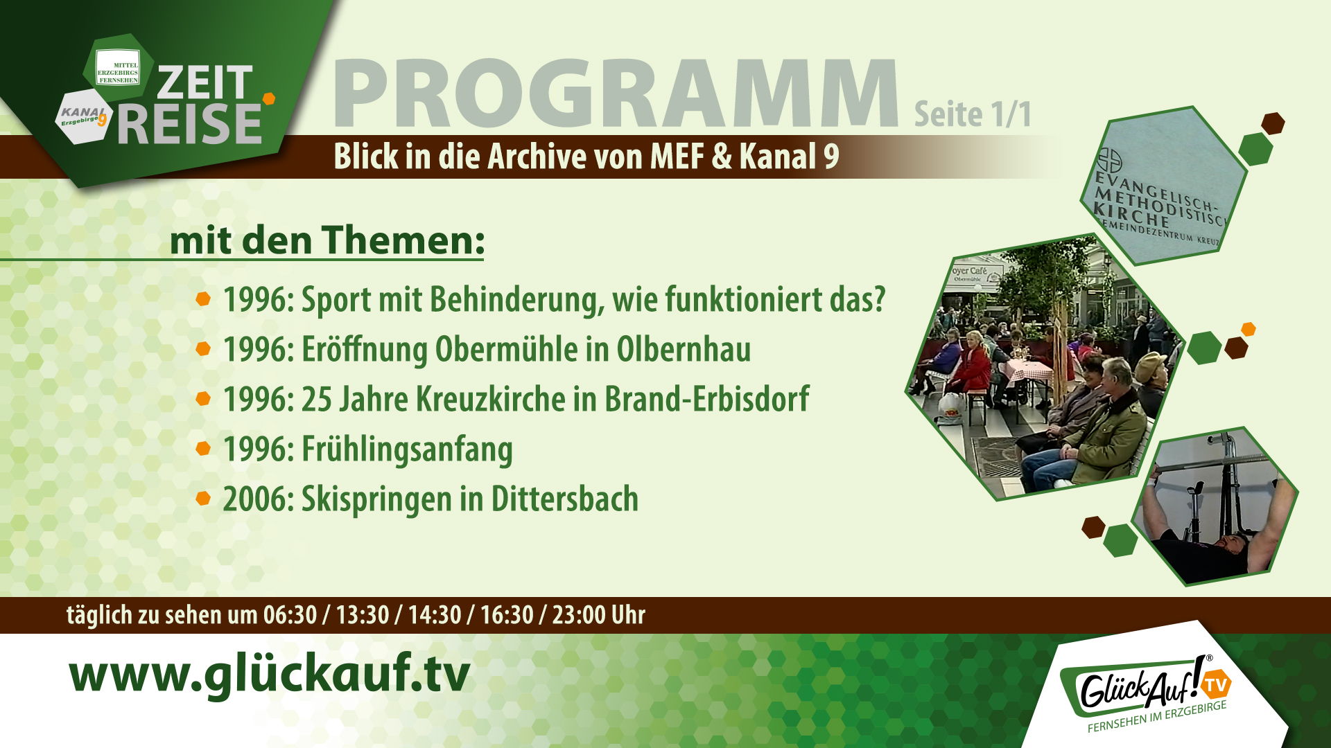 Glück Auf! TV - Zeitreise vom 14.03. bis 20.03.