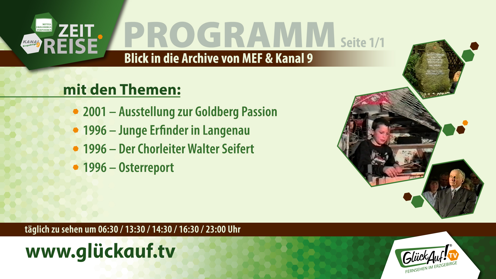 Glück Auf! TV - Zeitreise vom 11.04. bis 17.04.